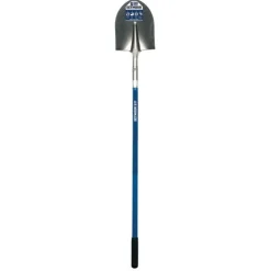 Seymour Round Point Shovel S400 Industrial 16 Gauge 46" Fiberglass Handle 49450