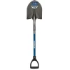 Seymour Round Point Shovel S500 Industrial 16 Gauge 26" Fiberglass Handle Poly-D Grip 49451