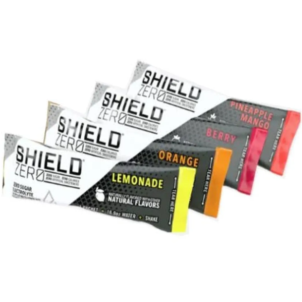 SHIELD ZERO Electrolyte Hydration Powder - Mixed Flavors - Box Of 100 Singles - Z2-01-01-100-MX