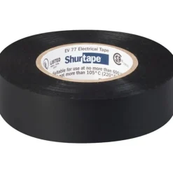 Shurtape EV 77 Black Electrical Tape All-Weather Professional Grade UL Listed 7 mil (3/4" x 66') 104706