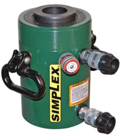 Simplex 100 Ton Center Hole Double Acting 10" Stroke Cylinder. RCD10010A