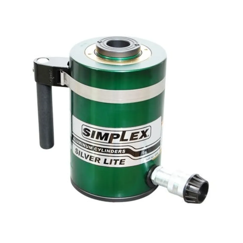 Simplex Aluminum 30 Ton Hydraulic 3" Single Acting Cylinder Center Hole RAC303