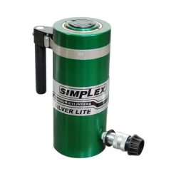 Simplex Aluminum 50 Ton Hydraulic 4" Single Acting Cylinder Spring Return RAS504B