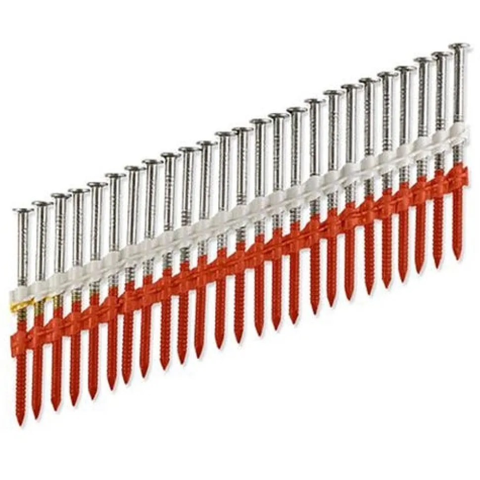 Simpson Stainless 20 degree-22 degree Plastic Full Round Head 3" 11-Gauge Ring-Shank Nail (Box of 4000) S11A300CNB