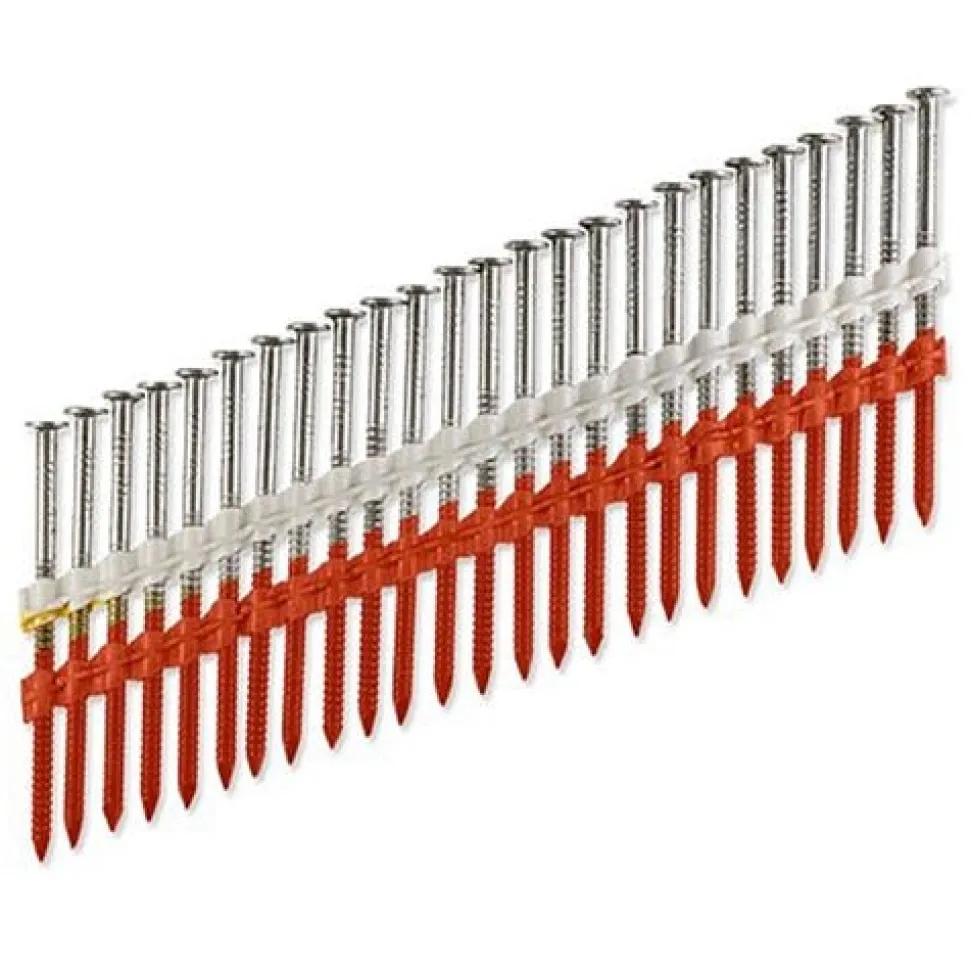 Simpson Stainless 20 degree-22 degree Plastic Full Round Head 3" 11-Gauge Ring-Shank Nail (Box of 1000) S11A300CNJ