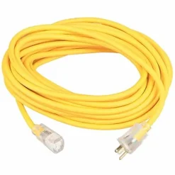 SOUTHWIRE 25' 12/3 SJEOOW Polar/Solar Standard Extension Cord (Yellow) 1687SW0002