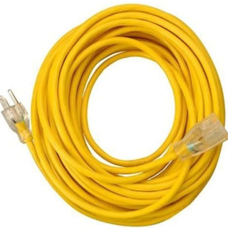 SOUTHWIRE 25' 12/3 SJEOOW Polar/Solar Standard Extension Cord (Yellow) 1687SW0002