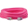 Southwire 100' 12/3 SJTW Cool Pink Outdoor General Purpose Extension Cord 2579SW000A