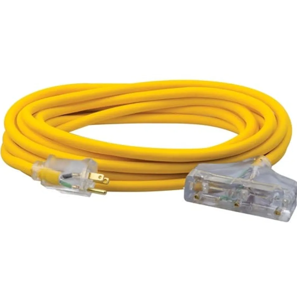 Southwire Cold Weather 3 Outlet Extension Cord 12/3 25ft SOU3487SW0002