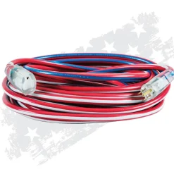 Southwire Tools & Equipment 50-Foot Contractor Grade 12/3 with Lighted End American Made SJTW Extension Cord - Wounded Warrior Project 2548SWUSA1