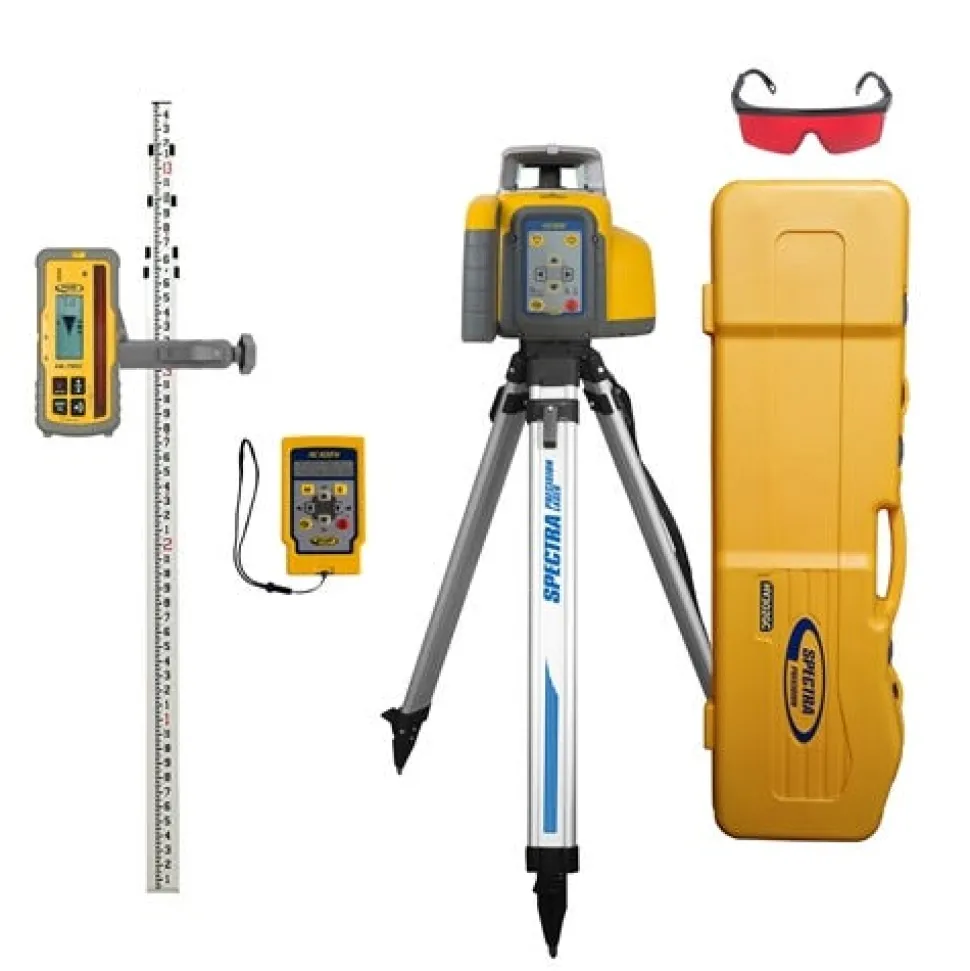 Spectra Precision 2,600' Diameter Interior/ Exterior; Horizontal/ Vertical Laser w/ Receiver HV302GC-2