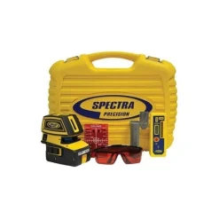 Spectra Precision 5-Point 2-Cross Red Line Laser Level Kit LT52R