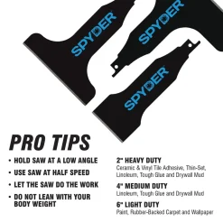 Spyder 6" Scraper Blade Attachment for Reciprocating Saws 321