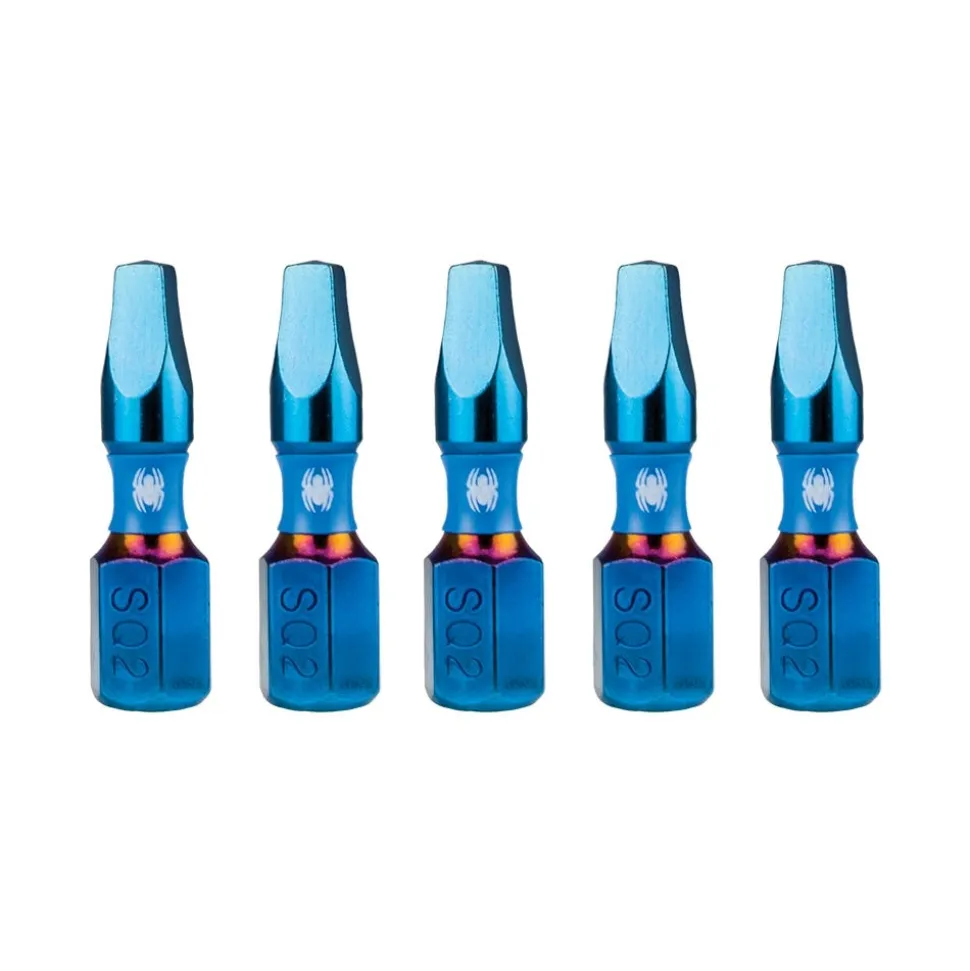 Spyder 1" SQ2 Impact Driver Bit (5-Pack) 19085