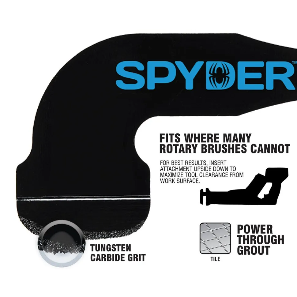 Spyder 3/16 to 3/4" Grout Removal Tool Reciprocating Saw Blade Attachment 100264