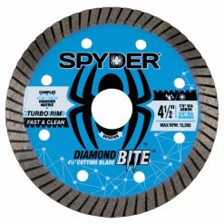 Spyder 4-1/2" Wet/Dry Turbo Diamond Saw Blade 14116