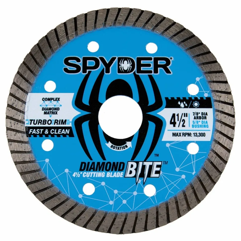 Spyder 4-1/2" Wet/Dry Turbo Diamond Saw Blade 14116