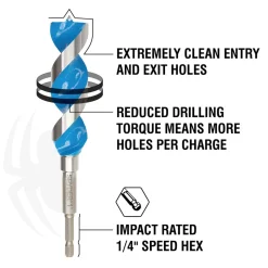 Spyder 1" x 6-1/2" Power Bit 15008