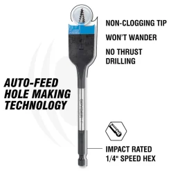 Spyder 7/16" x 6" Spade Bit 11006