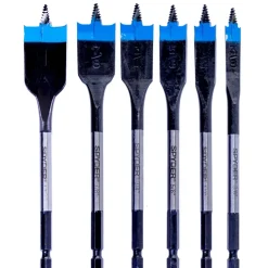 Spyder 6-Piece Assorted Woodboring Spade Bit Set (3/8, 1/2, 5/8, 3/4, 7/8, 1") 11002