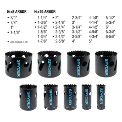 Spyder 11-Piece Bi-Metal Hole Saw Kit 600886