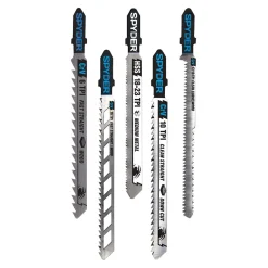 Spyder 5-Piece T-Shank Multi-Material Cutting Jigsaw Blade Set 300089