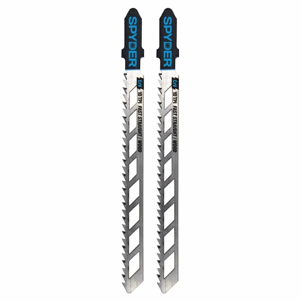 Spyder Skeleton 10-TPI T-Shank CRV Jigsaw Blades (2-Pack) 300101