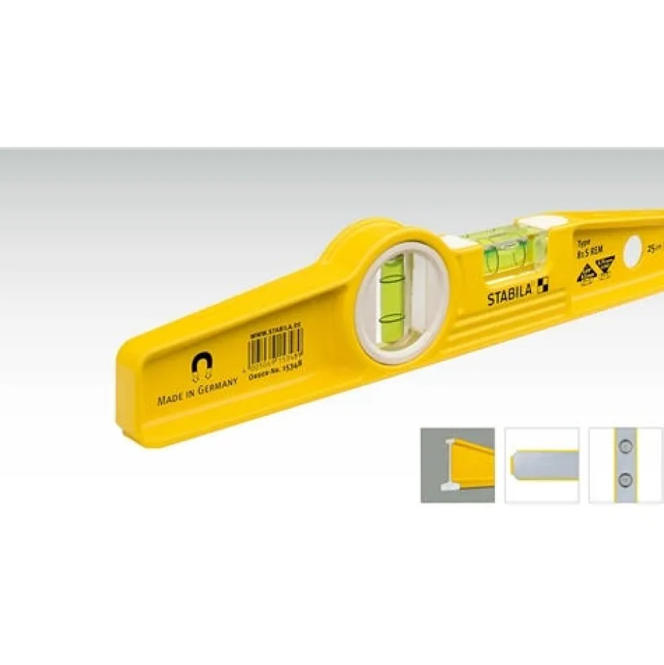Stabila 10" Type 81SM Die Cast Magnetic Torpedo Level 25100