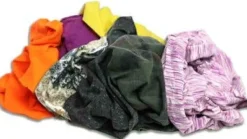 Star Wipers Reclaimed Colored Knit Rags, Import Grade - 25lb Machine Compressed Box RCKIPMC-25