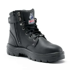 Steel Blue Work Boots Argyle Zip Men's Boots Safety Toe - Black 312951-BLK