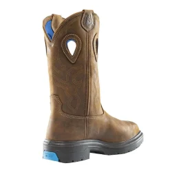 Steel Blue Work Boots Men's Blue Heeler Met Steel Toe Boots - Brown 813904-BRN