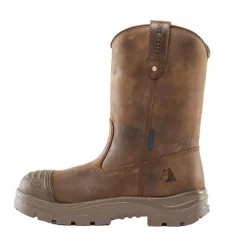 Steel Blue Work Boots Men's Heeler Scuff Steel Toe Boots - Brown 812965-BRN