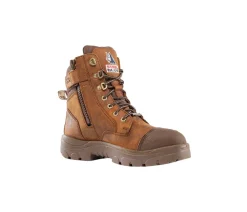 Steel Blue Work Boots Men's Southern Cross Zip Steel Toe Boots - Brown 812969-BRN