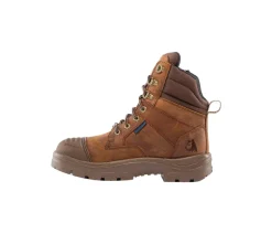 Steel Blue Work Boots Men's Southern Cross Zip Steel Toe Boots - Brown 812969-BRN