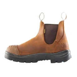Steel Blue Work Boots Men's Hobart Scuff Steel Toe Boots - Brown, Wide 812967-BRN