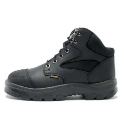 Steel Blue Work Boots Parkes Zip Hiker Style Safety Boots Safety Toe - Black 812968M-BLK