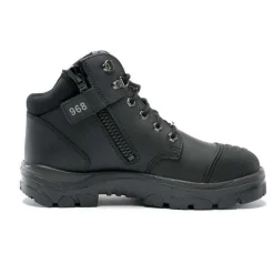 Steel Blue Work Boots Parkes Zip Hiker Style Safety Boots Safety Toe - Black 812968M-BLK
