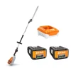 STIHL AP 36V Hedge Trimmer w/ AP 200, AP 300 S Lithium-Ion Batteries and AL 301 Rapid Battery Charger Bundle HLA 135 145 P