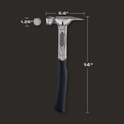 Stiletto TRIMBONE 10oz Smooth/Curve Titanium Hammer TRMB