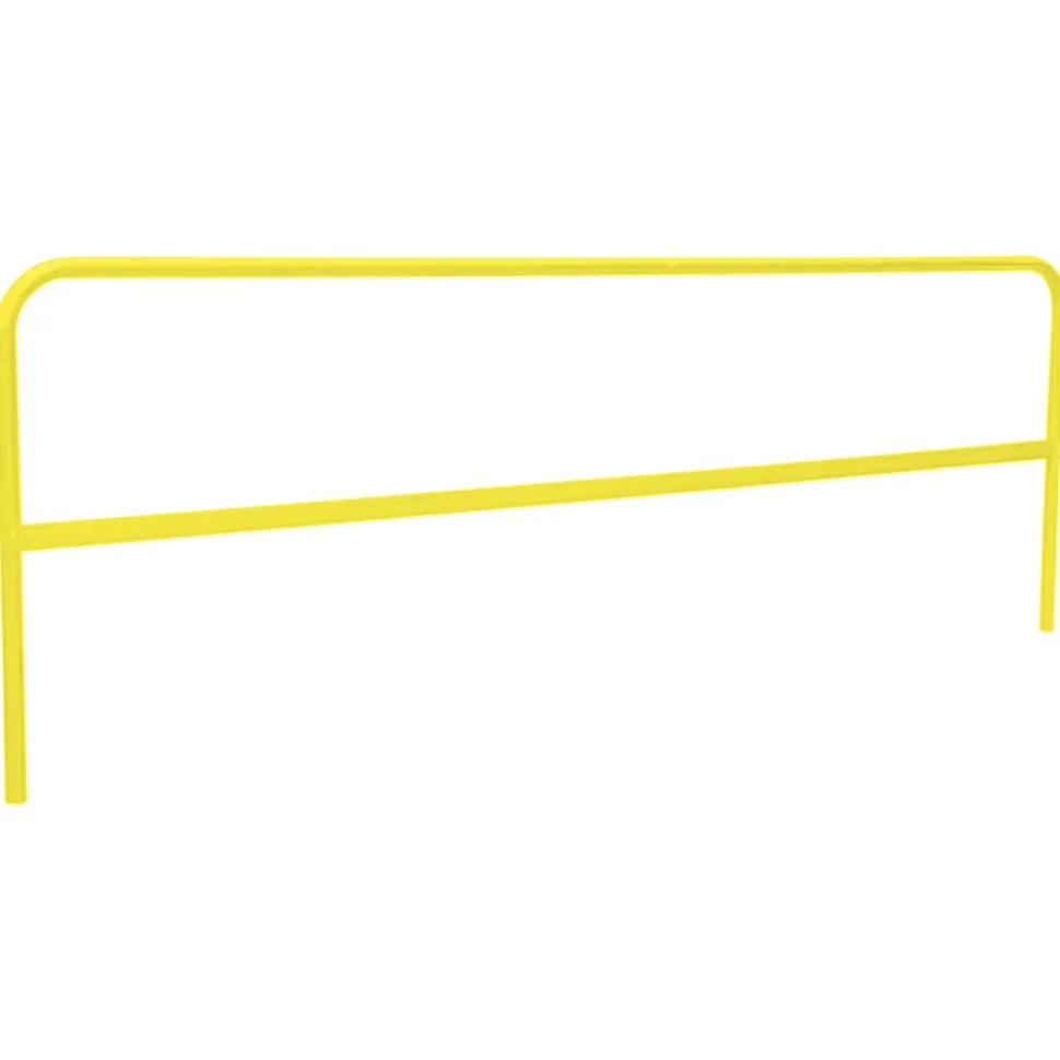 Tie Down 7-1/2' Yellow Post HSLA Steel Guardrail 70759