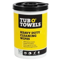 Tub-O Towels 90 Towel Canister Heavy Duty Cleansing Wipes TW90