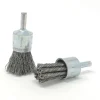 United Abrasives Sait Crimped End Brushes (Carbon Steel), 1" Dia x .020" Wire Size x 1" Trim Length, 12-Pack 02709
