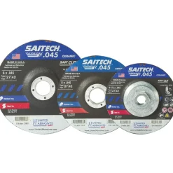 United Abrasives Sait Saitech High Performance Cut-Off Wheels (Type 27/Type 42 Depressed Center) 4-1/2" x .045" x 7/8", 50-Pack 22072
