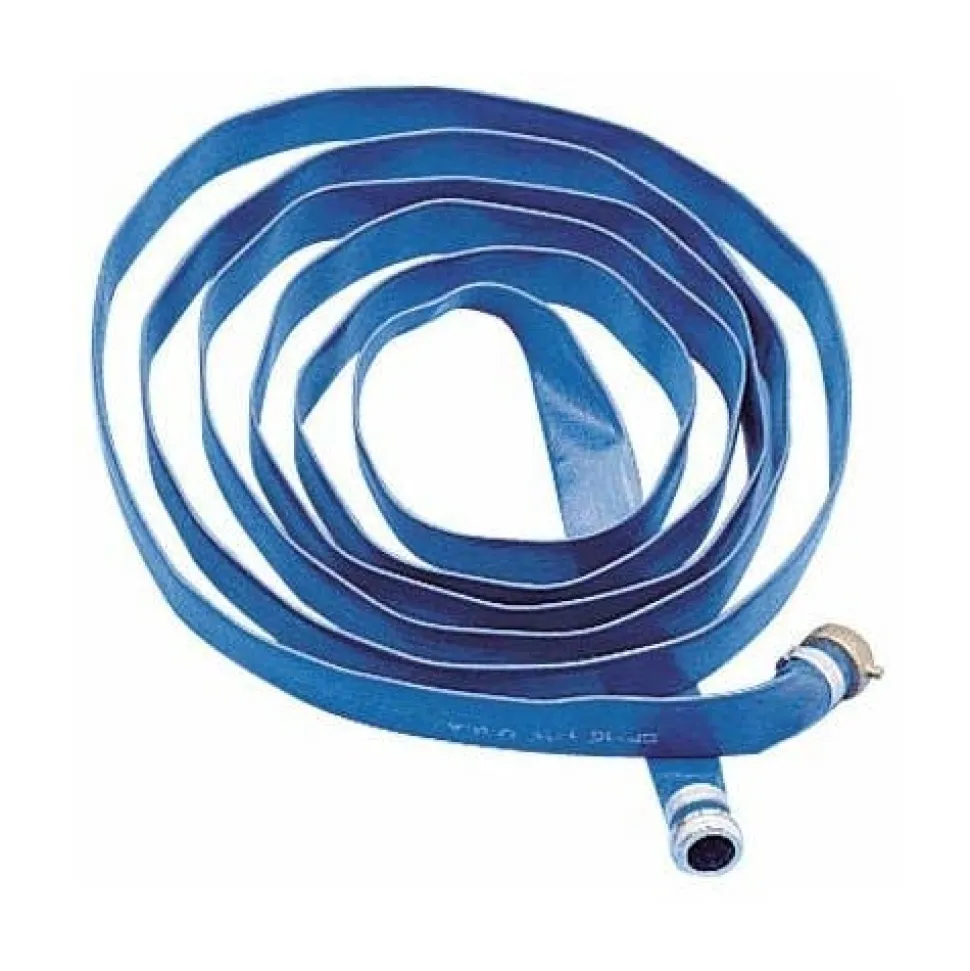 Water 2" x 50' PVC Discharge Hose with NPT Fitting H2-50-DIS