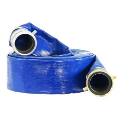 Water 2" x 25' PVC Pump Discharge Hose w/ Camlock Fitting H2-25-DIS-C+E