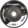 Weiler 6" Wolverine High Density Flap Disc, Flat (TY27), Phenolic Backing, 60Z, 7/8" Arbor 31440