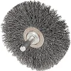 Weiler Stem-Mounted Narrow Conflex Brush, 3" x 1/2", 0.014" Steel, 20000 RPM, 1/4" Stem 17617