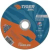 Weiler Tiger Zirc Cutting Wheel, 6" 0.045", 7/8" Arbor, Zirconia Alumina, Type 1, Z60T 58002
