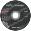 Weiler Wolverine AO Flat Type 1 Cutting Wheel, 4-1/2", 0.045", 7/8" Arbor, 60 Grit 56281