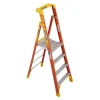 Werner 10' Fiberglass Podium Ladder 4' Platform Type IA PD6204